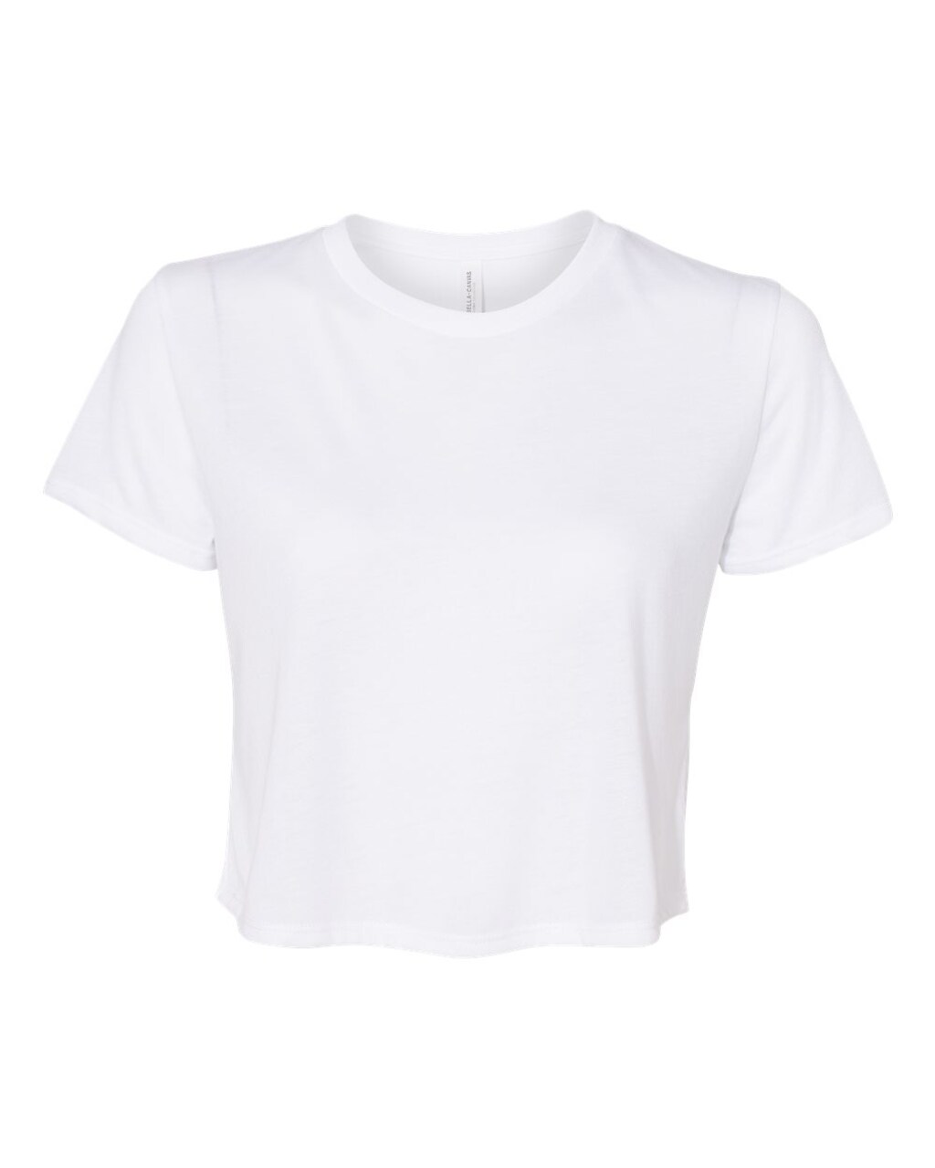 BELLA + CANVAS Women’s Short Sleeve Crewneck Flowy Crop T-Shirt – Lightweight Relaxed Tee